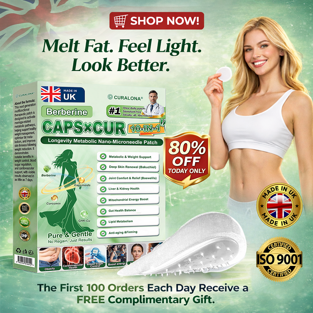 🔥 New Arrival |Curalona® Triple Action Microneedle Patch – Berberine & NAD+ for Metabolic Support, Bakuchiol for Skin Renewal, Boswellia for Joint Comfort – Transdermal Day & Night Microneedle Patch for Women & Men – 7 Patches