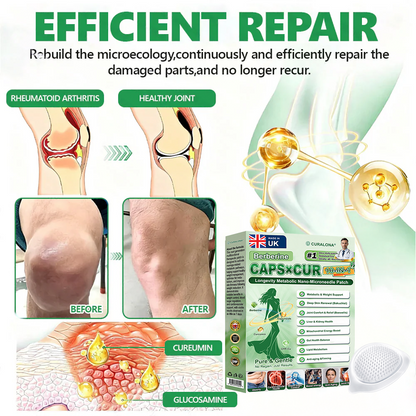 🔥 New Arrival |Curalona® Triple Action Microneedle Patch – Berberine & NAD+ for Metabolic Support, Bakuchiol for Skin Renewal, Boswellia for Joint Comfort – Transdermal Day & Night Microneedle Patch for Women & Men – 7 Patches