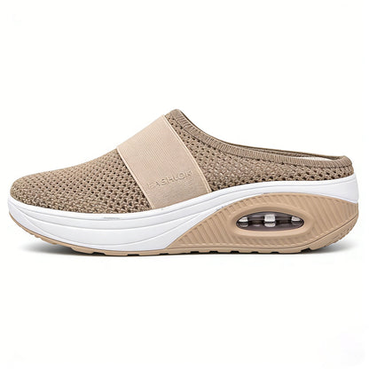 (🔥 LAST DAY SALE-80% OFF🔥)Free shipping-BQODQO® Diabetic Air-Cushion Slip-On Walking Shoes, Orthopedic Diabetic Slippers, with Arch-Support for Women