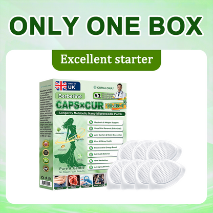 🔥 New Arrival |Curalona® Triple Action Microneedle Patch – Berberine & NAD+ for Metabolic Support, Bakuchiol for Skin Renewal, Boswellia for Joint Comfort – Transdermal Day & Night Microneedle Patch for Women & Men – 7 Patches