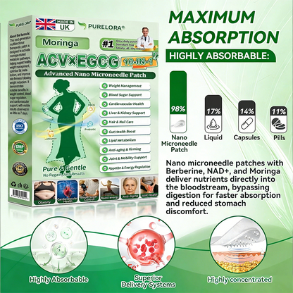 𝐏𝐮𝐫𝐞𝐥𝐨𝐫𝐚® 𝐀𝐂𝐕 × 𝐄𝐆𝐂𝐆 𝟏𝟎-𝐢𝐧-𝟏 𝐀𝐝𝐯𝐚𝐧𝐜𝐞𝐝 𝐍𝐚𝐧𝐨 𝐌𝐢𝐜𝐫𝐨𝐧𝐞𝐞𝐝𝐥𝐞 𝐏𝐚𝐭𝐜𝐡 (💧𝐉𝐮𝐬𝐭 𝐨𝐧𝐜𝐞 𝐚 𝐝𝐚𝐲, 𝐯𝐢𝐬𝐢𝐛𝐥𝐞 𝐜𝐡𝐚𝐧𝐠𝐞𝐬 𝐢𝐧 𝟕 𝐝𝐚𝐲𝐬) ✅𝐅𝐨𝐫 𝐨𝐛𝐞𝐬𝐢𝐭𝐲, 🅛🅞🅞🅢🅔 🅢🅚🅘🅝,𝐝𝐢𝐚𝐛𝐞𝐭𝐞𝐬, 𝐬𝐥𝐞𝐞𝐩 𝐚𝐩𝐧𝐞𝐚, 𝐣𝐨𝐢𝐧𝐭 𝐢𝐬𝐬𝐮𝐞𝐬, 𝐚𝐧𝐝 𝐦𝐨𝐫𝐞