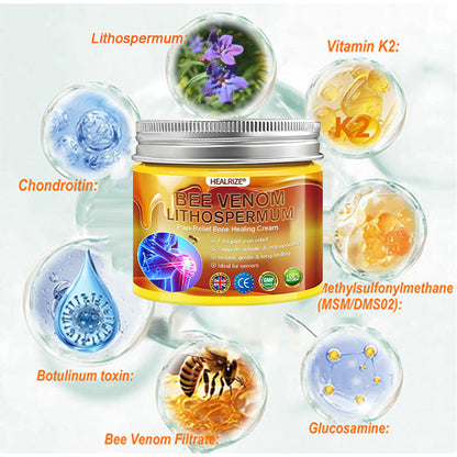 Official Only Store Healrize®🔥 BEE VENOM LITHOSPERMUM Pain-Relief Bone Healing Cream 👑👑(Specially for older adults)