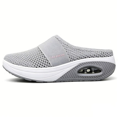 (🔥 LAST DAY SALE-80% OFF🔥)Free shipping-BQODQO® Diabetic Air-Cushion Slip-On Walking Shoes, Orthopedic Diabetic Slippers, with Arch-Support for Women