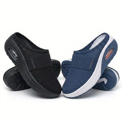 🔥 LAST DAY SALE-80% OFF ✨Free shipping- BQODQO® Diabetic Air-Cushion Slip-On Walking Shoes, Orthopedic Diabetic Slippers, with Arch-Support for Women