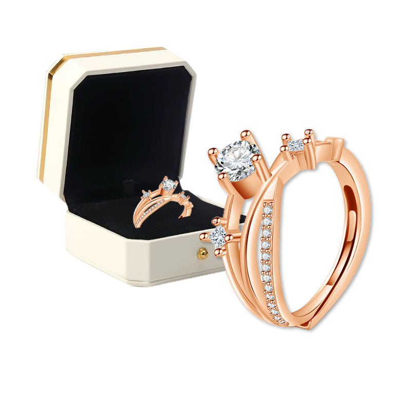 （🔥LAST DAY SALE-80% OFF)𝐂𝐙𝐓𝐈𝐂𝐋𝐄® Diamond Magnetology Lymphvity Ring