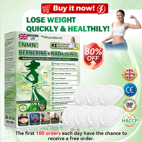 𝑶𝒇𝒇𝒊𝒄𝒊𝒂𝒍 𝑺𝒕𝒐𝒓𝒆  |✅𝑷𝒖𝒓𝒆𝒍𝒐𝒓𝒂® 𝑴𝒐𝒓𝒊𝒏𝒈𝒂 & 𝑩𝒆𝒓𝒃𝒆𝒓𝒊𝒏𝒆 𝑵𝑴𝑵 𝟏𝟎-𝒊𝒏-𝟏 𝑨𝒅𝒗𝒂𝒏𝒄𝒆𝒅 𝑵𝒂𝒏𝒐 𝑴𝒊𝒄𝒓𝒐𝒏𝒆𝒆𝒅𝒍𝒆 𝑷𝒂𝒕𝒄𝒉 (𝐎𝐧𝐜𝐞 𝐃𝐚𝐢𝐥𝐲, 𝐯𝐢𝐬𝐢𝐛𝐥𝐞 𝐜𝐡𝐚𝐧𝐠𝐞𝐬 𝐢𝐧 𝟕 𝐝𝐚𝐲𝐬）𝐎𝐛𝐞𝐬𝐢𝐭𝐲, 𝐃𝐢𝐚𝐛𝐞𝐭𝐞𝐬, 𝐒𝐥𝐞𝐞𝐩 𝐀𝐩𝐧𝐞𝐚, 𝐀𝐧𝐝 𝐉𝐨𝐢𝐧𝐭 𝐈𝐬𝐬𝐮𝐞𝐬🍃
