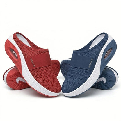 🔥 LAST DAY SALE-80% OFF ✨Free shipping- BQODQO® Diabetic Air-Cushion Slip-On Walking Shoes, Orthopedic Diabetic Slippers, with Arch-Support for Women