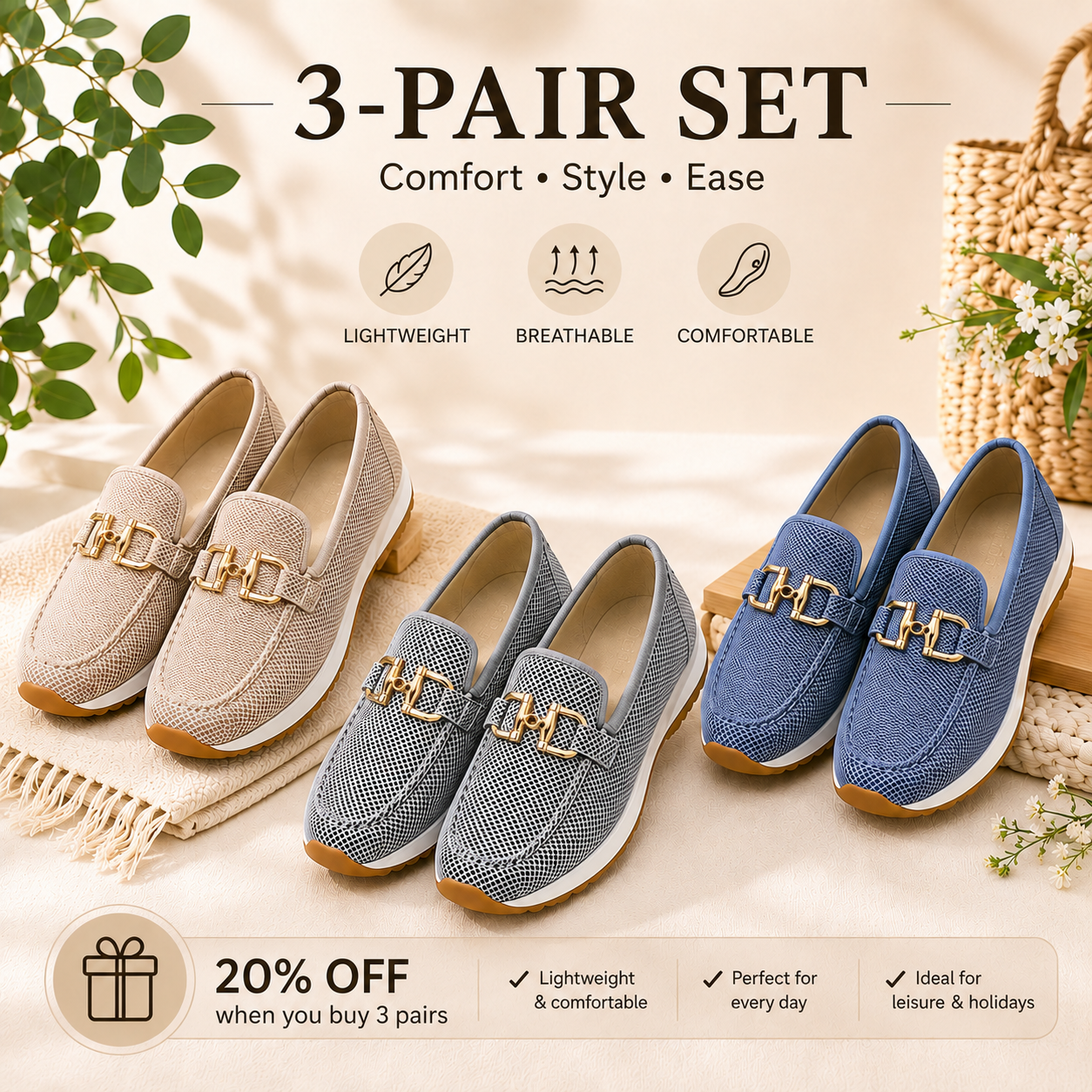 🔥 Bestseller 2026 🏆 Comfortable Loafers with Arch Support 👟 LAST DAY: 80% OFF