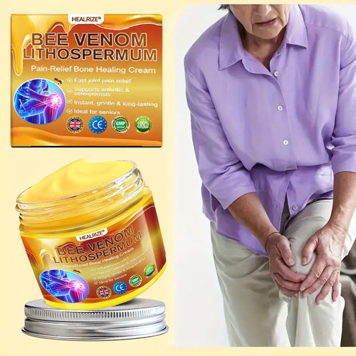 Official Only Store Healrize®🔥 BEE VENOM LITHOSPERMUM Pain-Relief Bone Healing Cream 👑👑(Specially for older adults)