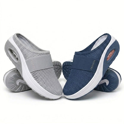 🔥 LAST DAY SALE-80% OFF ✨Free shipping- BQODQO® Diabetic Air-Cushion Slip-On Walking Shoes, Orthopedic Diabetic Slippers, with Arch-Support for Women