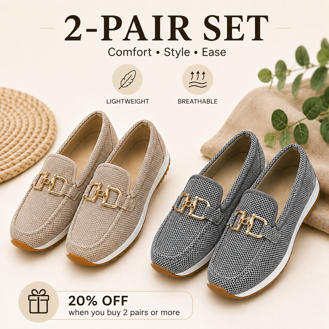 🔥 Bestseller 2026 🏆 Comfortable Loafers with Arch Support 👟 LAST DAY: 80% OFF
