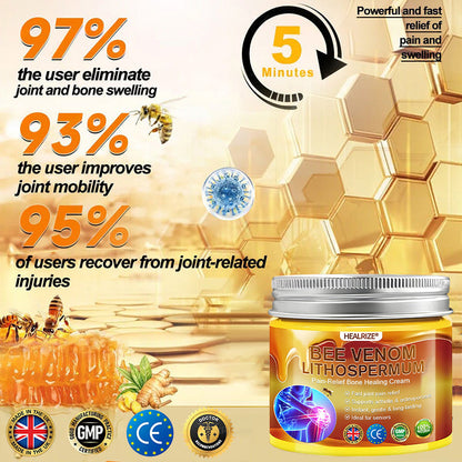 Official Only Store Healrize®🔥 BEE VENOM LITHOSPERMUM Pain-Relief Bone Healing Cream 👑👑(Specially for older adults)