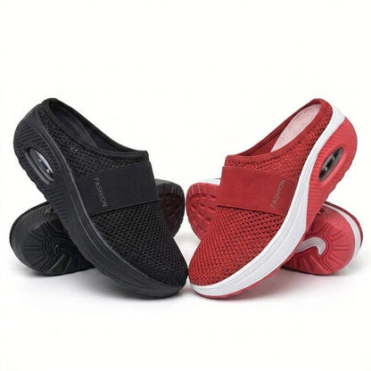 🔥 LAST DAY SALE-80% OFF ✨Free shipping- BQODQO® Diabetic Air-Cushion Slip-On Walking Shoes, Orthopedic Diabetic Slippers, with Arch-Support for Women