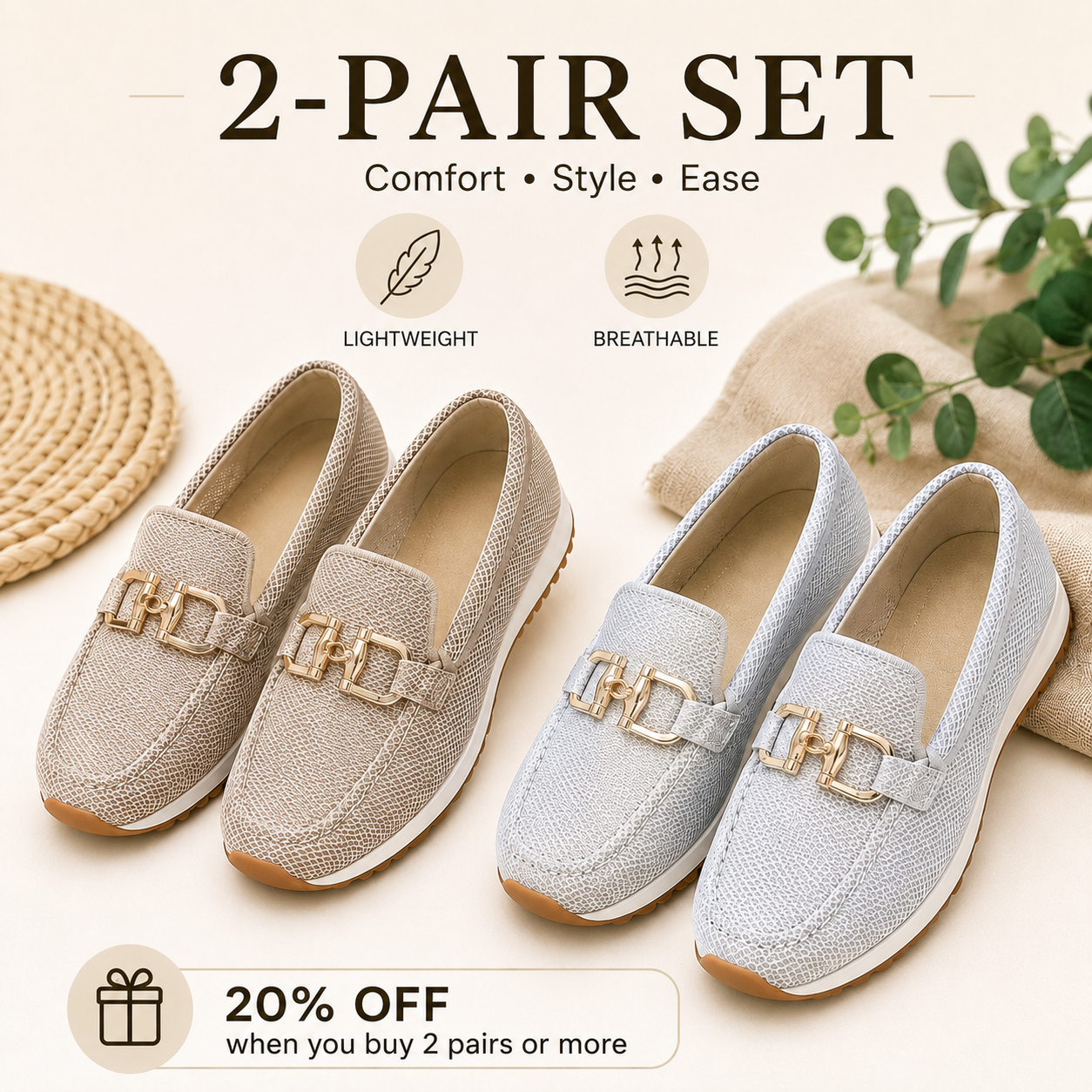 🔥 Bestseller 2026 🏆 Comfortable Loafers with Arch Support 👟 LAST DAY: 80% OFF