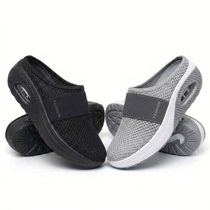 🔥 LAST DAY SALE-80% OFF ✨Free shipping- BQODQO® Diabetic Air-Cushion Slip-On Walking Shoes, Orthopedic Diabetic Slippers, with Arch-Support for Women