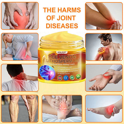 Official Only Store Healrize®🔥 BEE VENOM LITHOSPERMUM Pain-Relief Bone Healing Cream 👑👑(Specially for older adults)