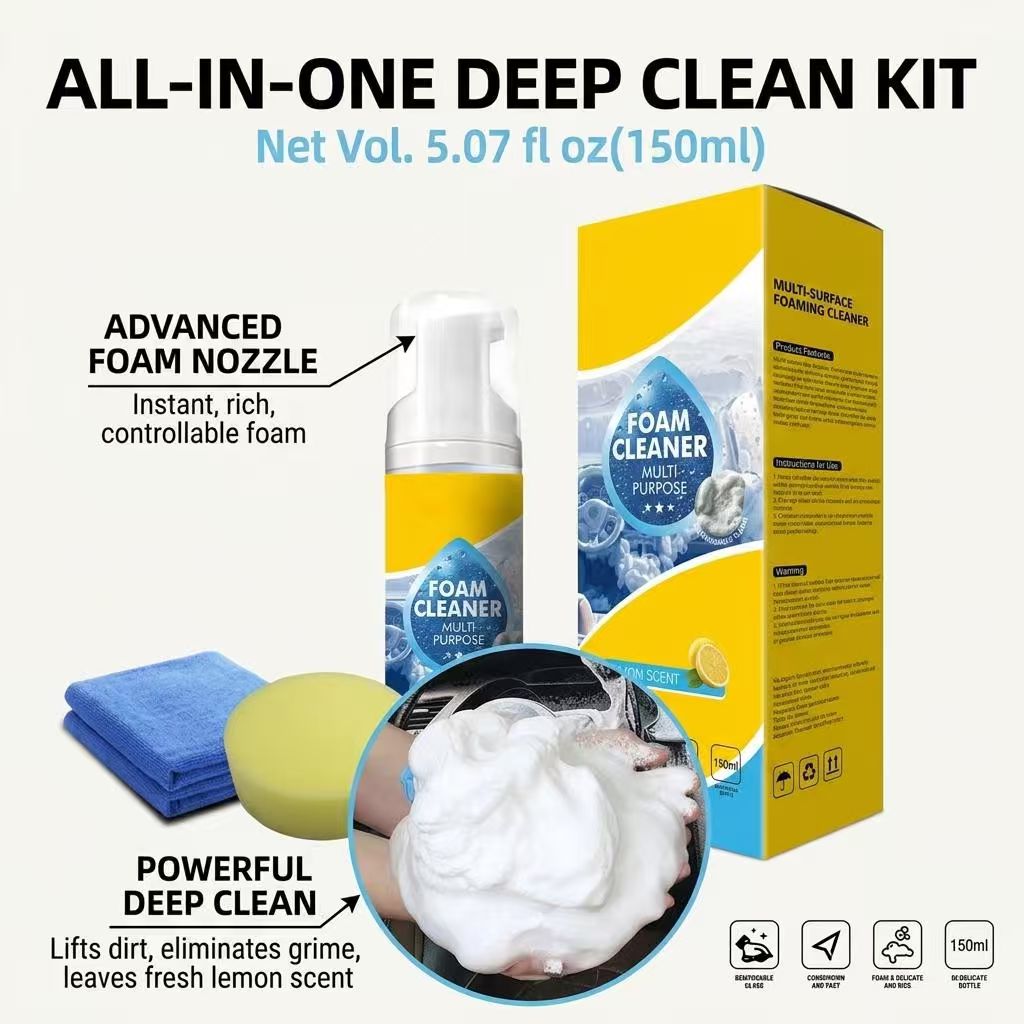 💦Last Day 80% OFF💦4-in-1 Multi-Enzyme Foam Cleaner