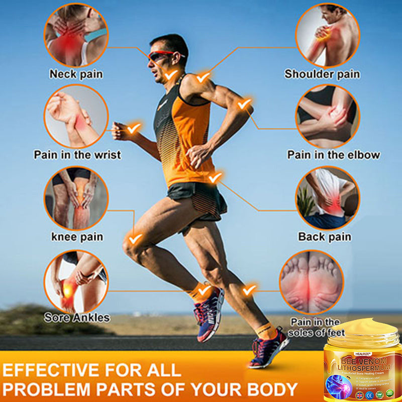 Official Only Store Healrize®🔥 BEE VENOM LITHOSPERMUM Pain-Relief Bone Healing Cream 👑👑(Specially for older adults)