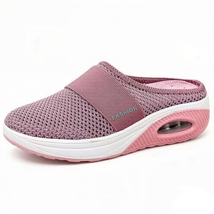 (🔥 LAST DAY SALE-80% OFF🔥)Free shipping-BQODQO® Diabetic Air-Cushion Slip-On Walking Shoes, Orthopedic Diabetic Slippers, with Arch-Support for Women