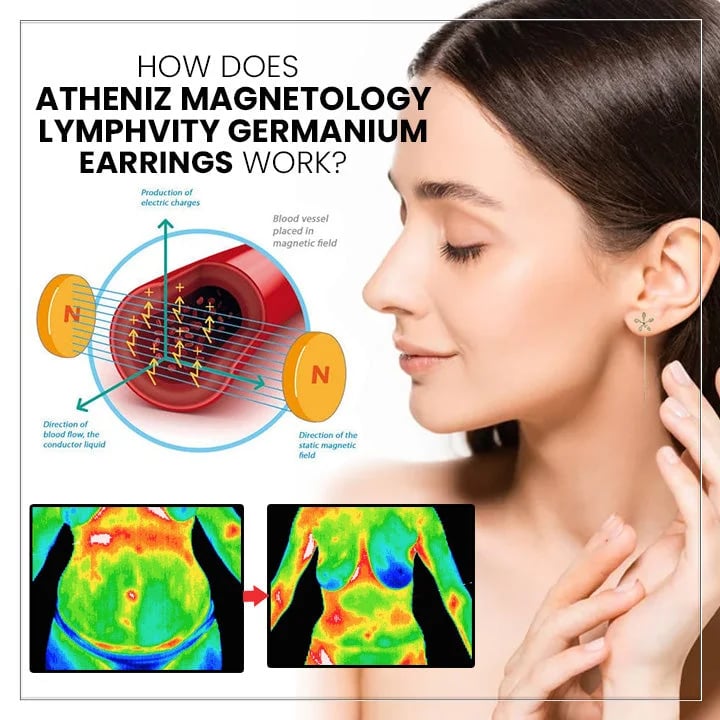 🔥𝐂𝐙𝐓𝐈𝐂𝐋𝐄® Lymphvity MagneTherapy Germanium Earrings💎 (Worn once a day, visible changes in 7 days) Support for obesity, diabetes, sleep apnea and joint problems 🍃