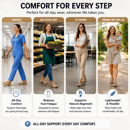 LAST DAY SALE-80% OFF 🏆 2026 Best Seller – Women’s Most Wanted Soft Arch Support & Adjustable Sandals ☁️💆‍♀️